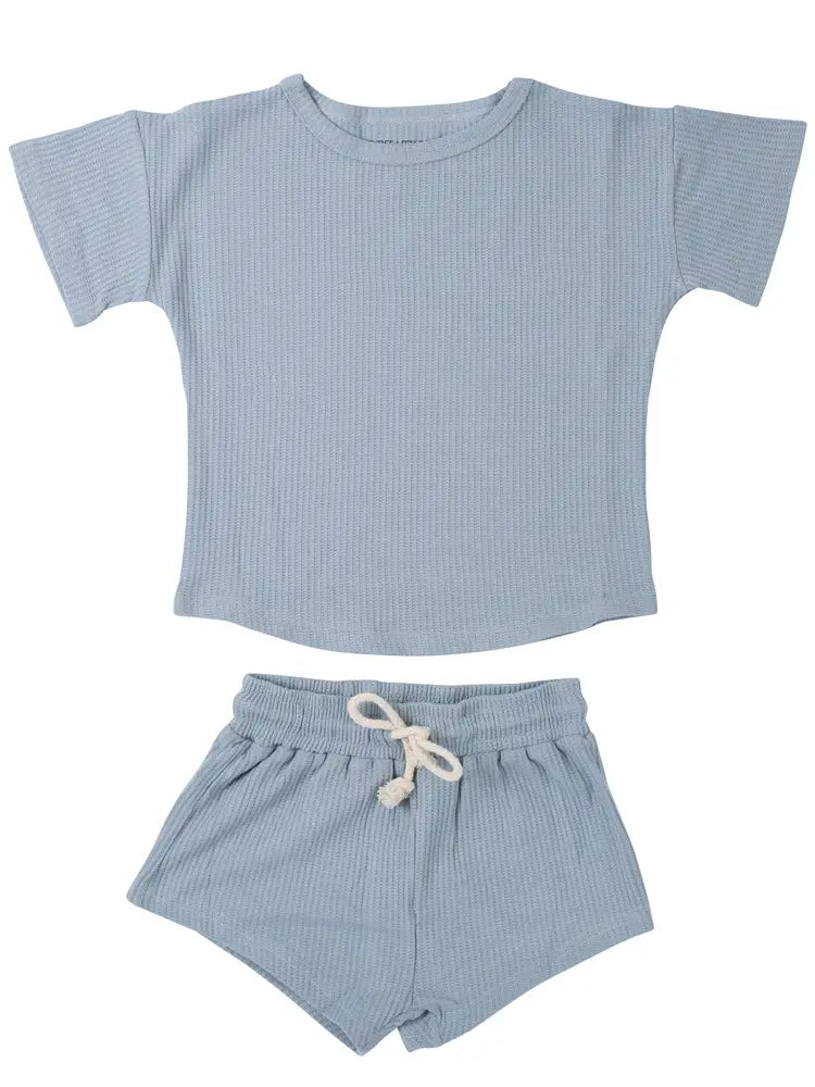 Waffle Shorts Set